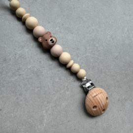 Speenkoord - Chewie Clip Silicone Bear