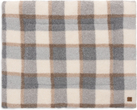 Boxkleed check boucle 95x75cm