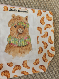 Projectbag alpaca ongeveer 28 cm x 28 cm