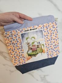 Projectbag koord dromenland ongeveer 28 cm x 28 cm