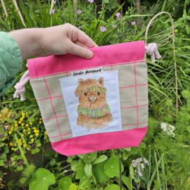 Preorder Project bag Alpaca ongeveer 28 cm x 28 cm