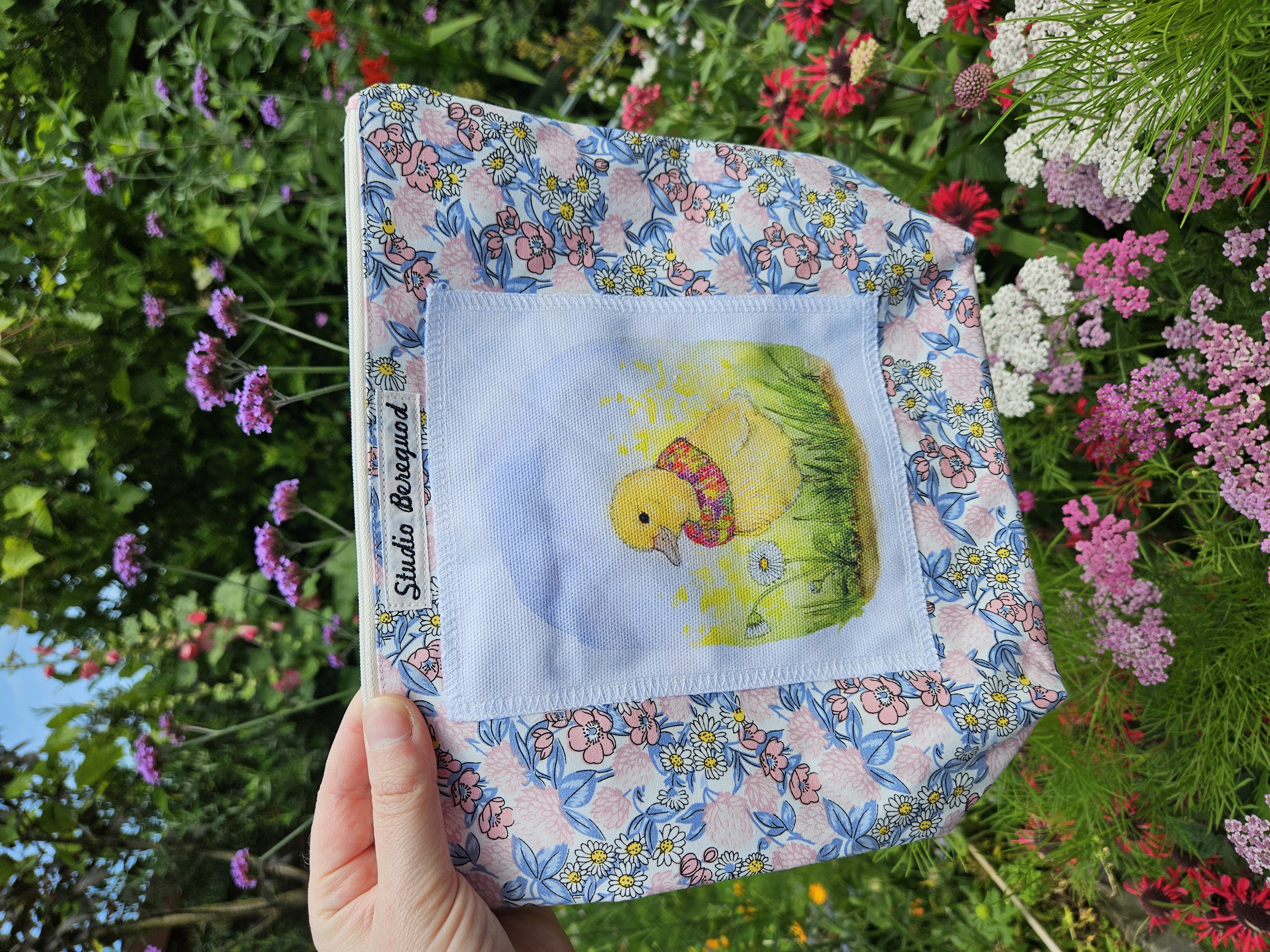 Projectbag rits eendje ongeveer 28 cm x 28 cm