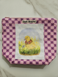 Projectbag rits eendje ongeveer 28 cm x 28 cm