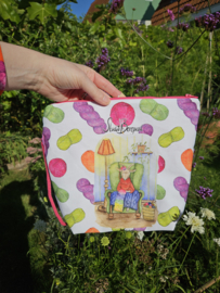 Projectbag rits geit ongeveer 28 cm x 28 cm