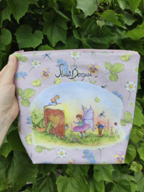 Preorder Projectbag lila achtergrond 28 cm x 28 cm