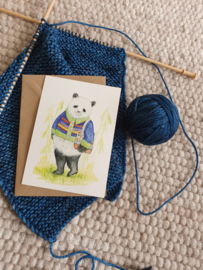 Panda met breitas en heerlijk vest