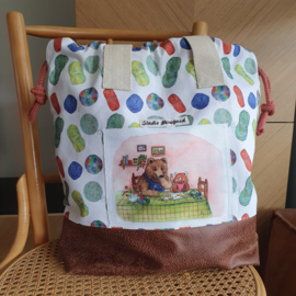 Pre order: grote tas Beer en Rode panda Studio Bereguod 40x42 cm