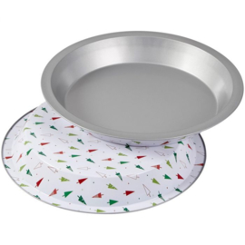 Wilton | Kerst print Non Stick Pie Pan Tin (set/2)