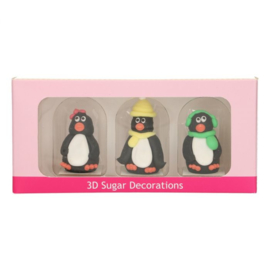 FunCakes | Suikerdecoratie 3D Pinguïn (set/3)