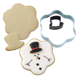 Cookie cutter meltin snowman