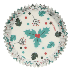 FunCakes | Baking Cups Holly Leaf (set/48)