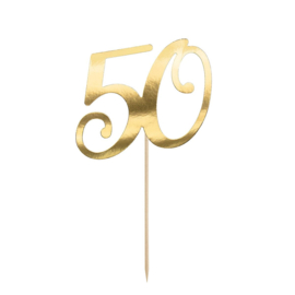 Partydeco |   50 topper gold