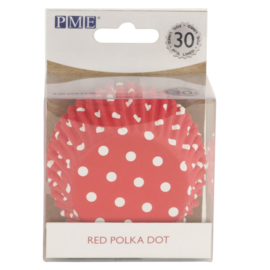 PME | Polkadot red foil baking cups