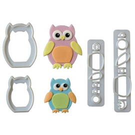 FMM | Mummy and baby owl cutter (set/4)