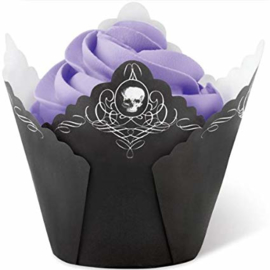 Wilton Baking cups Pleated skull/15