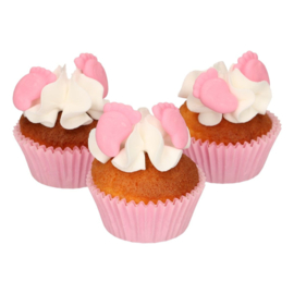 Funcakes | suikerfiguren voetjes roze/16