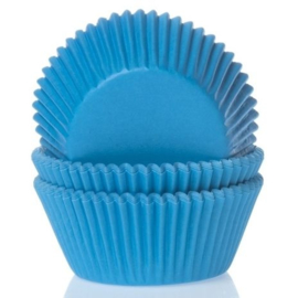 HoM | Baking cups Cyaan blauw (set/50) (normaal)