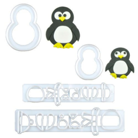 FMM | Mummy & Baby Penguin cutter (set/4)