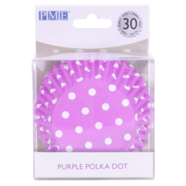 PME | Polkadot purple foil baking cup