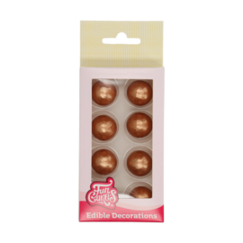 Funcakes| Pearl Choco balls Bronze Gold