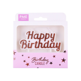 PME | Candle Happy Birthday rose gold