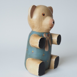 Vintage houten teddybeer