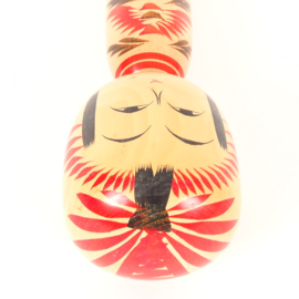 Togatta Kokeshi - gemaakt door Omiya Masao (1923-2014)