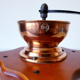 Roodkoperen Koffiemolen Douwe Egberts uit de jaren '70