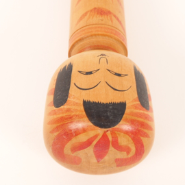 Hijiori Kokeshi - gemaakt door Okuyama Kuraji (1934-2008)