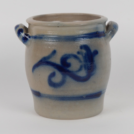 Oude brocante pot van Keuls aardewerk