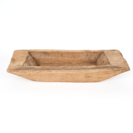 Indiase oude robuuste houten schaal