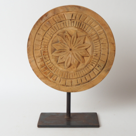 Handgemaakte houten Mandala uit India
