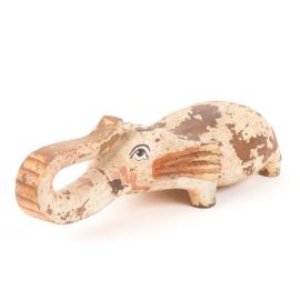 Indiase olifant - houten vintage beeld