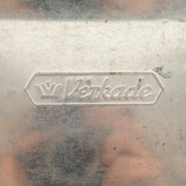 Vintage Verkade koekblik met nostalgische afbeelding