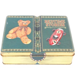 Brocante koektrommel "Bedtime Stories" van Harrods