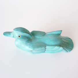 Handgemaakte turquoise eend