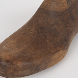 Oude massief houten vintage schoenmal / schoenleest in maat 8