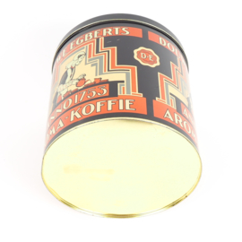 Douwe Egberts koffiebewaarblik met Art deco motief