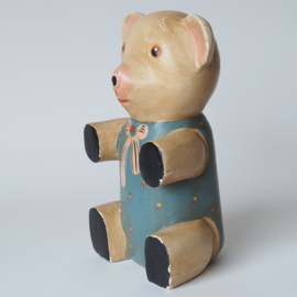 Vintage houten teddybeer