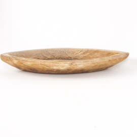 Oude robuuste houten schaal uit India - 3