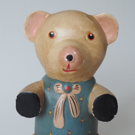 Vintage houten teddybeer