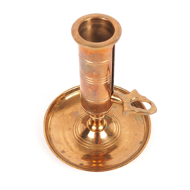 Zweedse vintage kandelaar Scandia Malm van rood koper