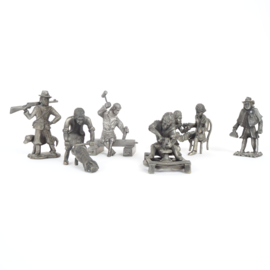 Collectie tinnen figuurtjes - Oude ambachten