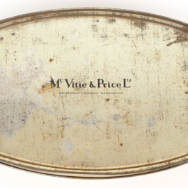 Nostalgisch brocante ovalen blik McVitie & Price uit Groot-Brittannië