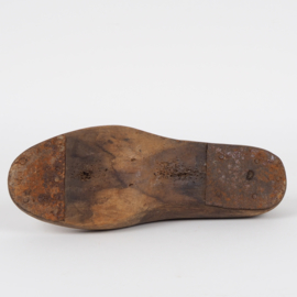 Oude massief houten vintage schoenmal / schoenleest in maat 8