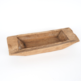 Indiase oude robuuste houten schaal
