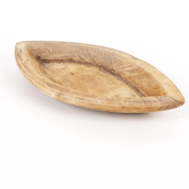 Oude robuuste houten schaal uit India - 3