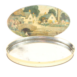 Nostalgisch brocante ovalen blik McVitie & Price uit Groot-Brittannië