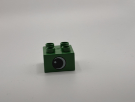Oog op blok groen Duplo