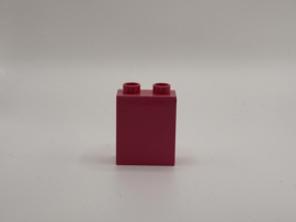 2 nops blok hoog donkerroze Duplo